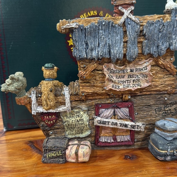 NIB 1995 Vtg Boyds Bears SS Noah The Ark Large Figurine - Picture 6 of 9